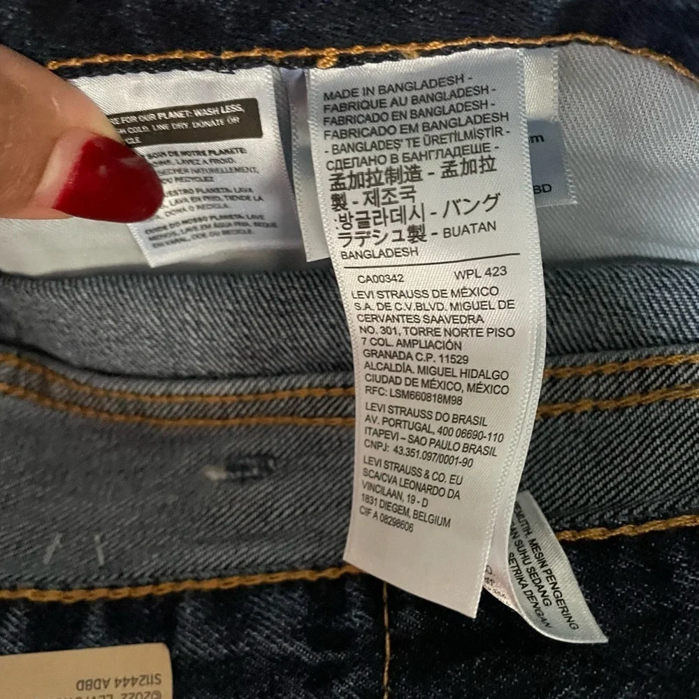 Levi's Dark Blue Straight Jeans